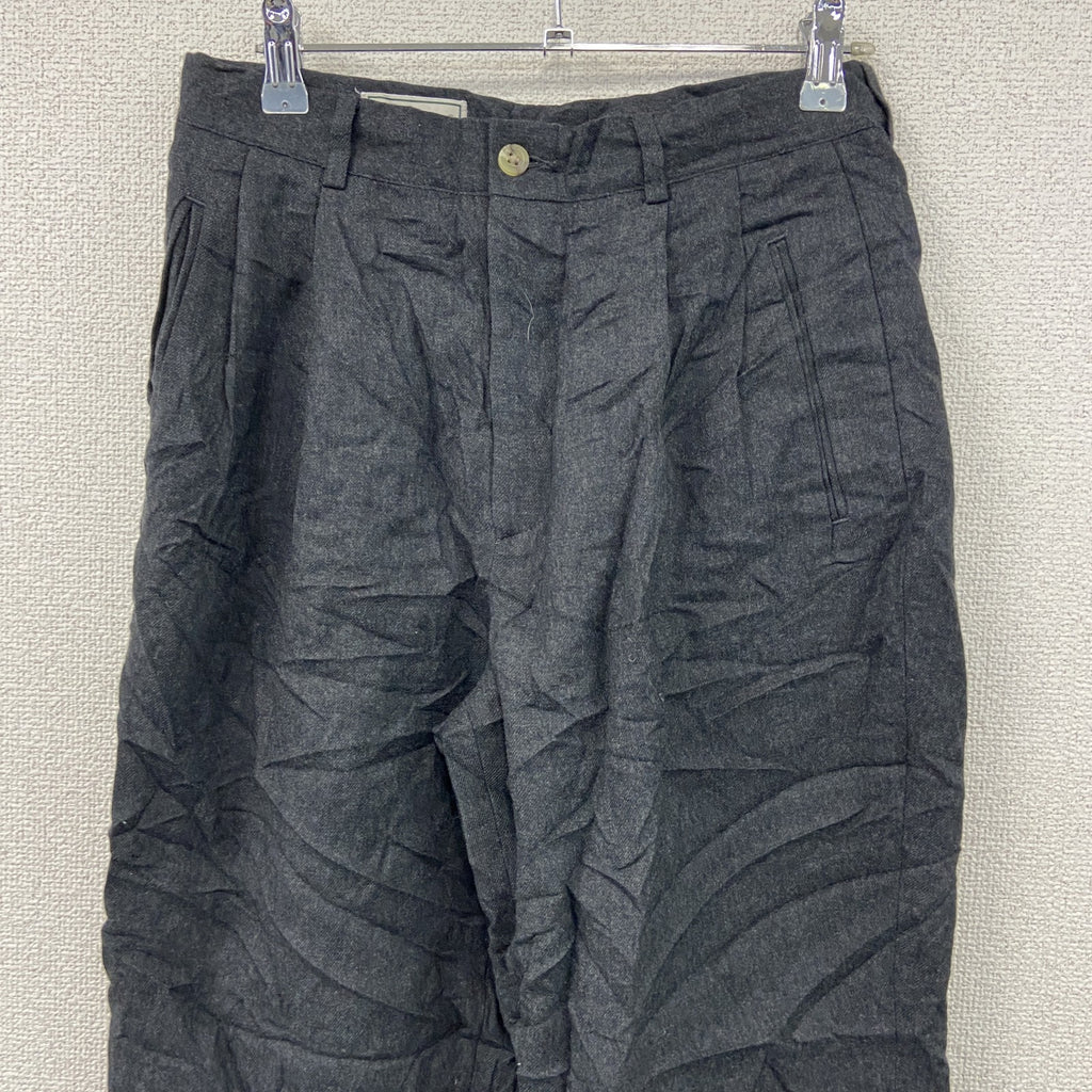 L.L.Bean　エルエルビーン　ウールパンツ　ジップフライ　ダークグレー　6サイズ　古着