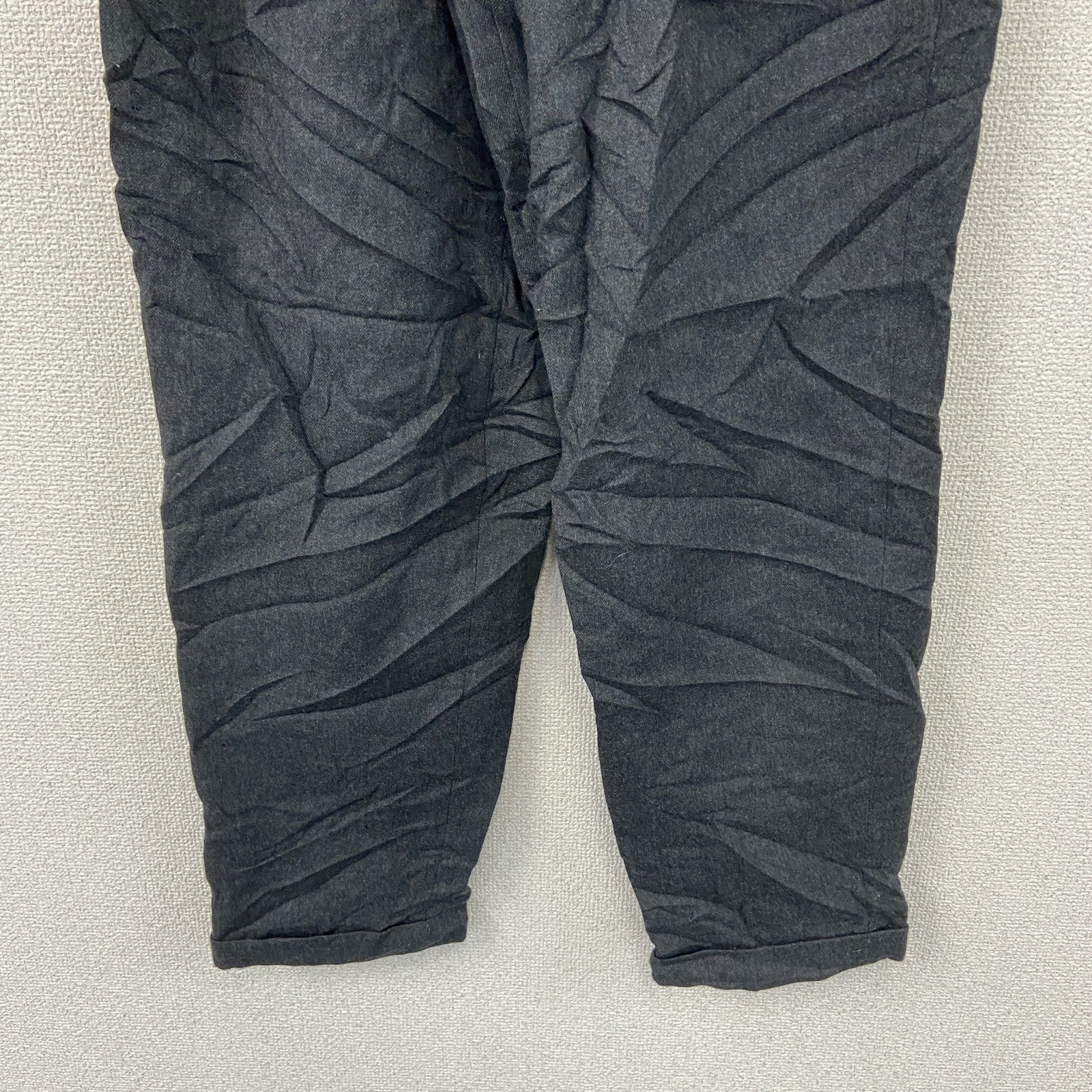 L.L.Bean　エルエルビーン　ウールパンツ　ジップフライ　ダークグレー　6サイズ　古着