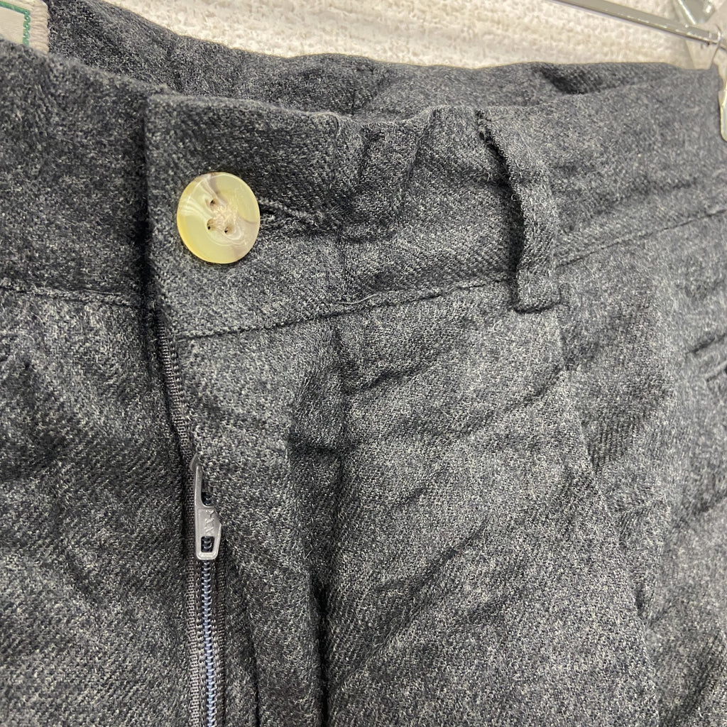 L.L.Bean　エルエルビーン　ウールパンツ　ジップフライ　ダークグレー　6サイズ　古着