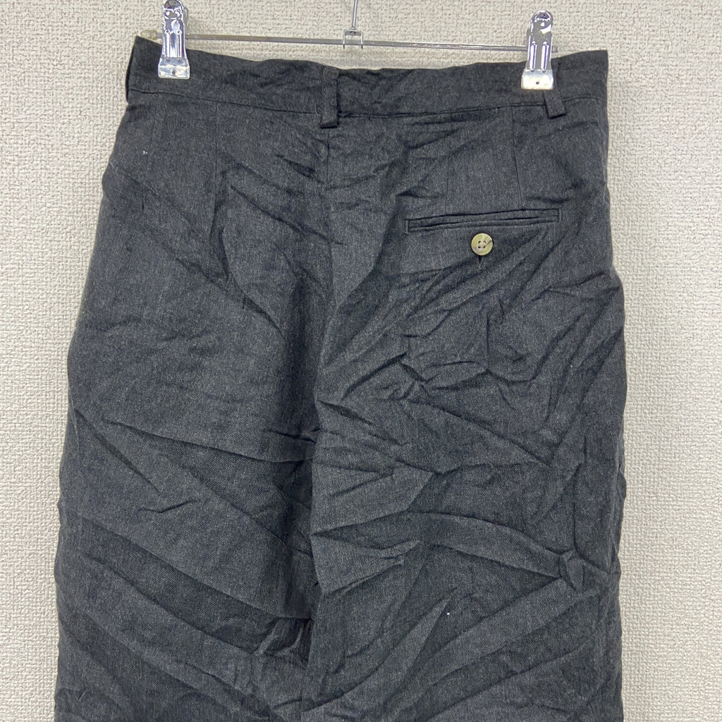 L.L.Bean　エルエルビーン　ウールパンツ　ジップフライ　ダークグレー　6サイズ　古着