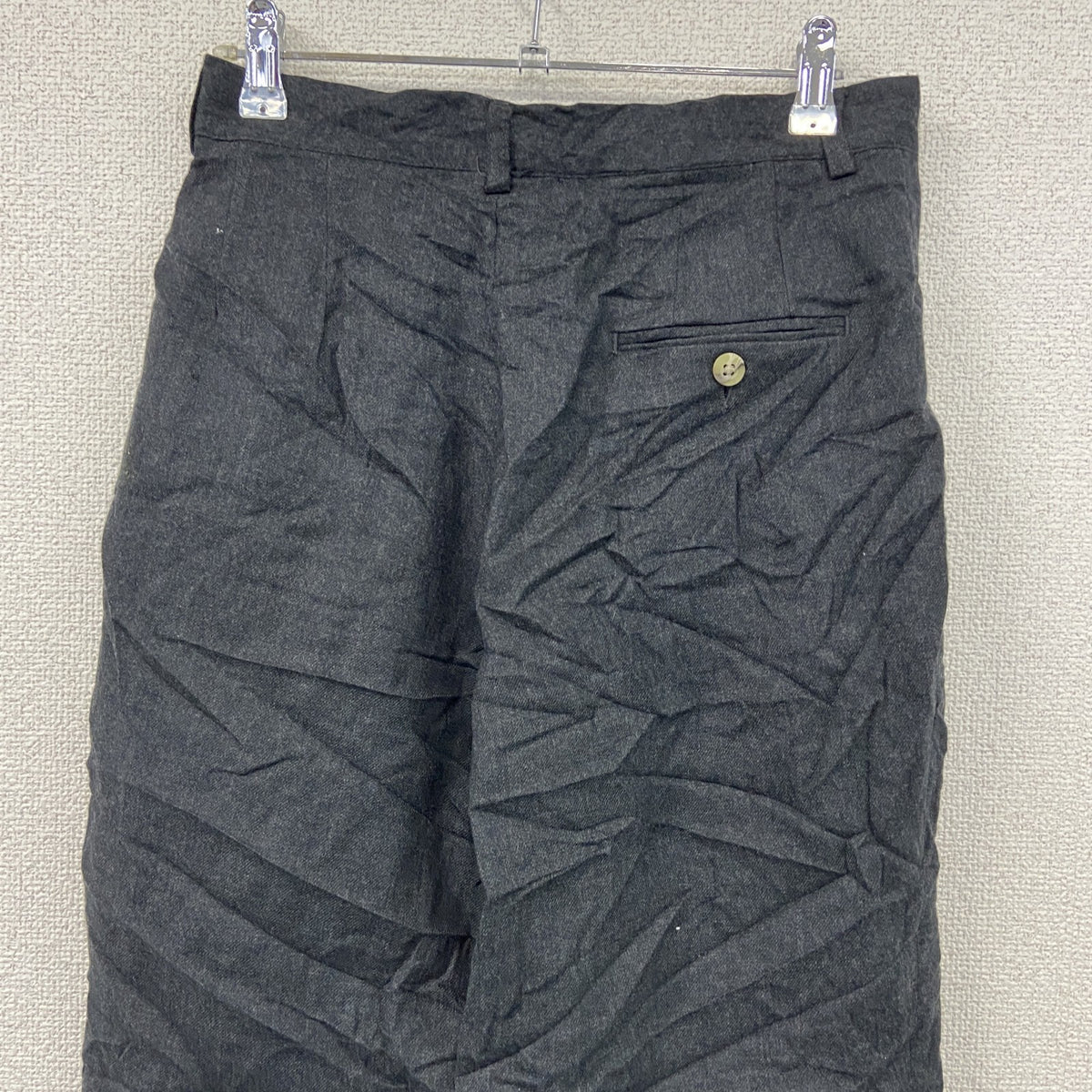 L.L.Bean　エルエルビーン　ウールパンツ　ジップフライ　ダークグレー　6サイズ　古着