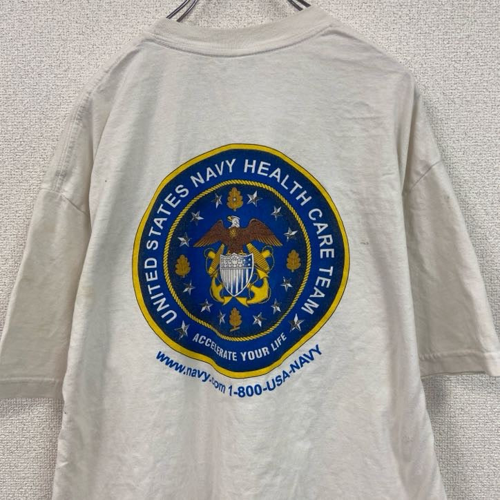 00s　Murina　半袖両面プリントTシャツ　ヴィンテージ　白　ホワイト　XLサイズ　古着