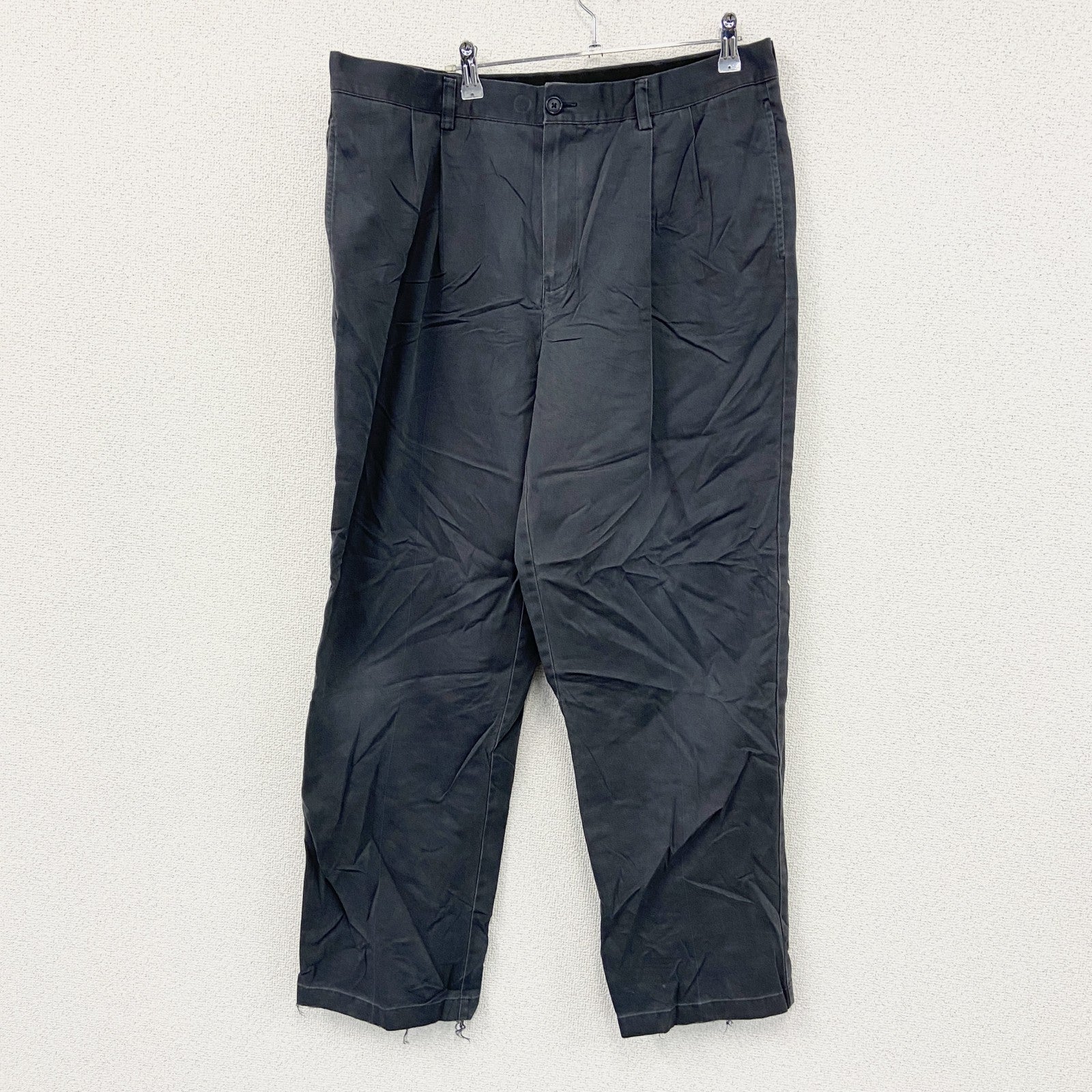 L.L.Bean　エルエルビーン　スラックス　ジップフライ　黒　ブラック　36サイズ　古着