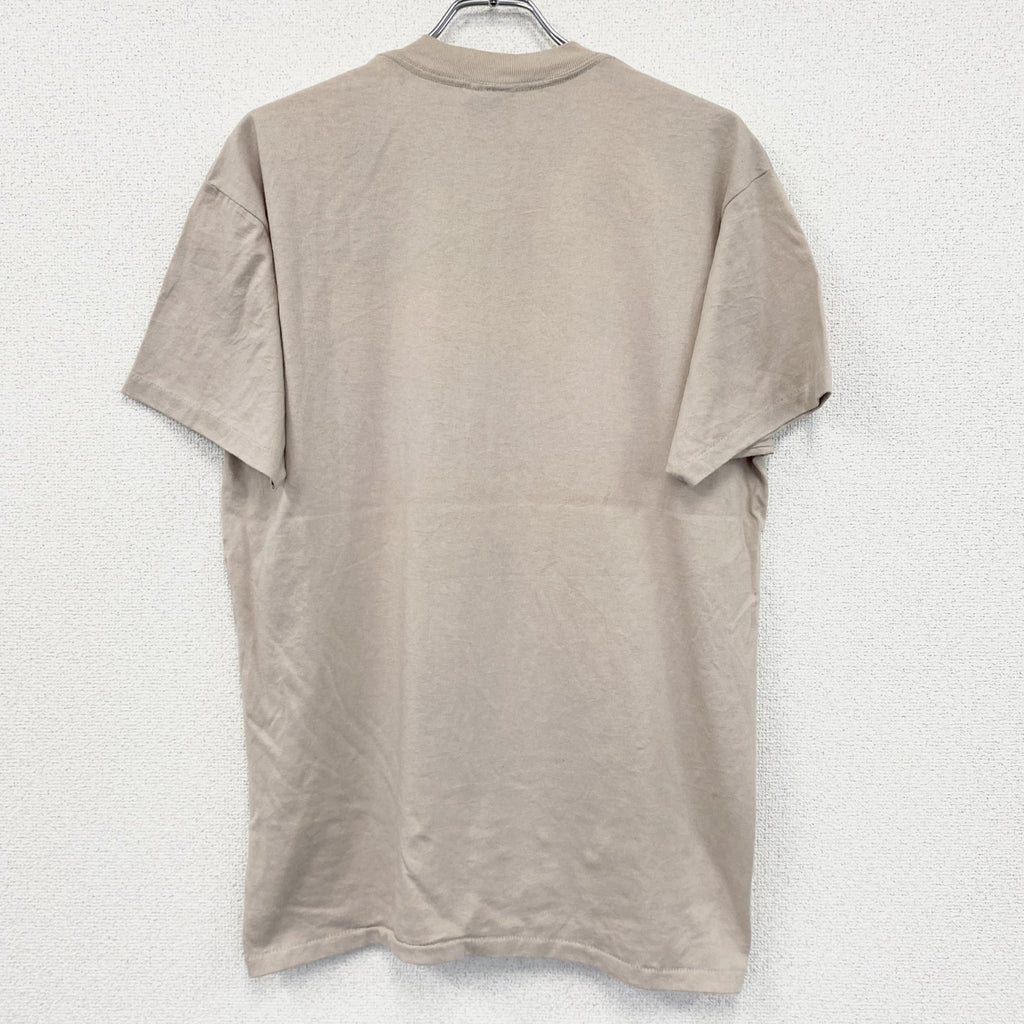 90s　ONEITA　半袖プリントTシャツ　シングルステッチ　ベージュ　XLサイズ　　ヴィンテージ　古着