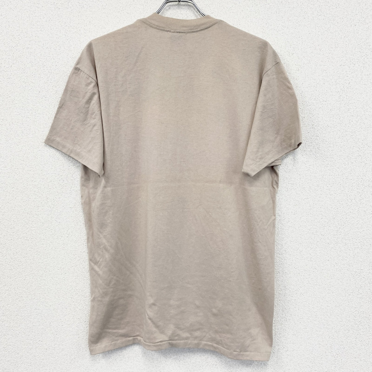 90s　ONEITA　半袖プリントTシャツ　シングルステッチ　ベージュ　XLサイズ　　ヴィンテージ　古着