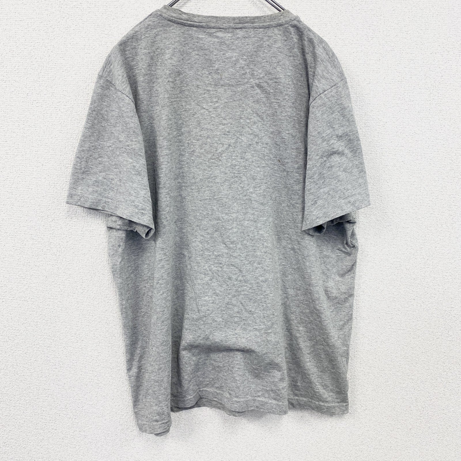 DENIM SEVENTY THREE　半袖プリントTシャツ　ロボT　灰色　霜降りグレー　2XLサイズ　古着