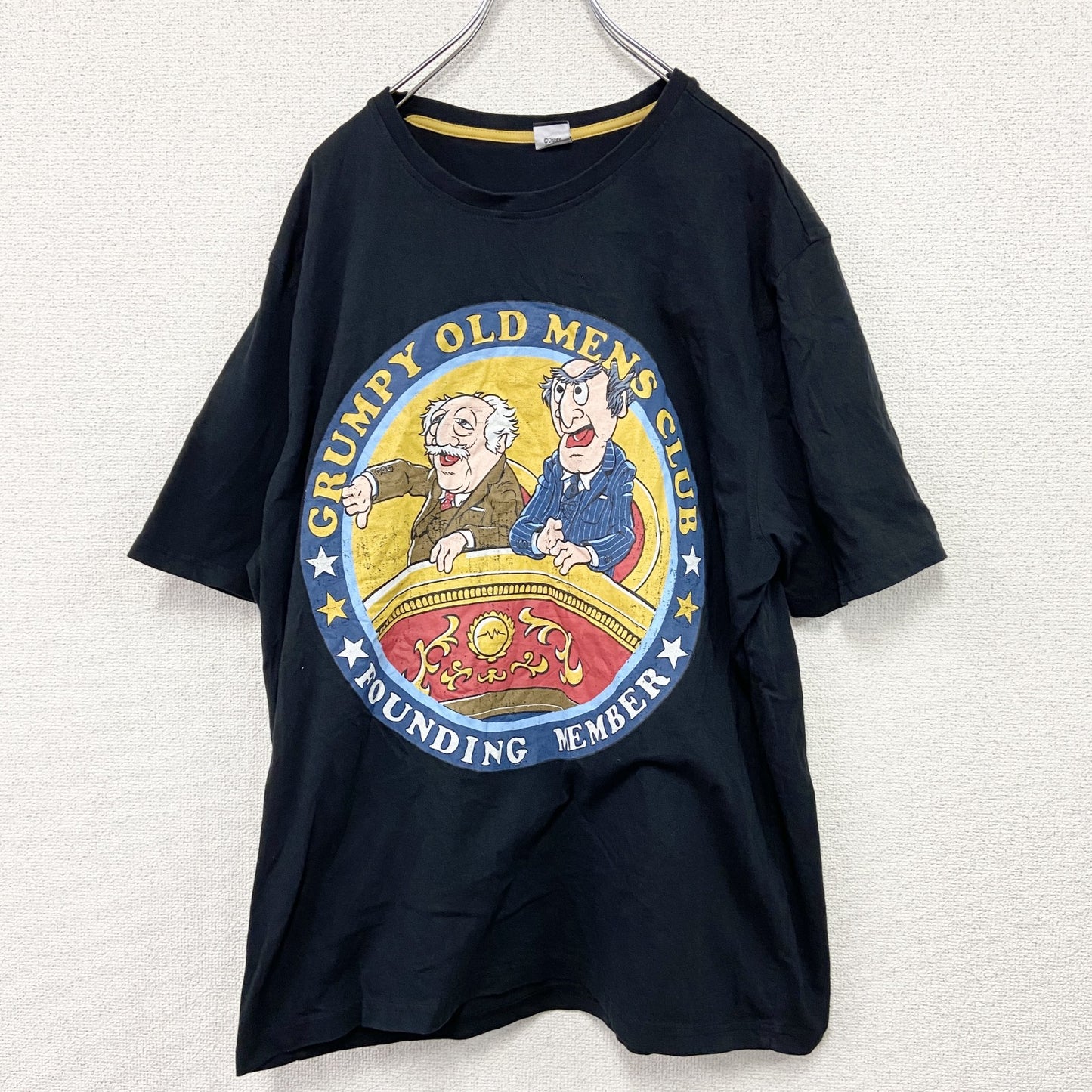 ザ・マペッツ　The Muppets　Disney　ディズニー　半袖プリントTシャツ　黒　ブラック