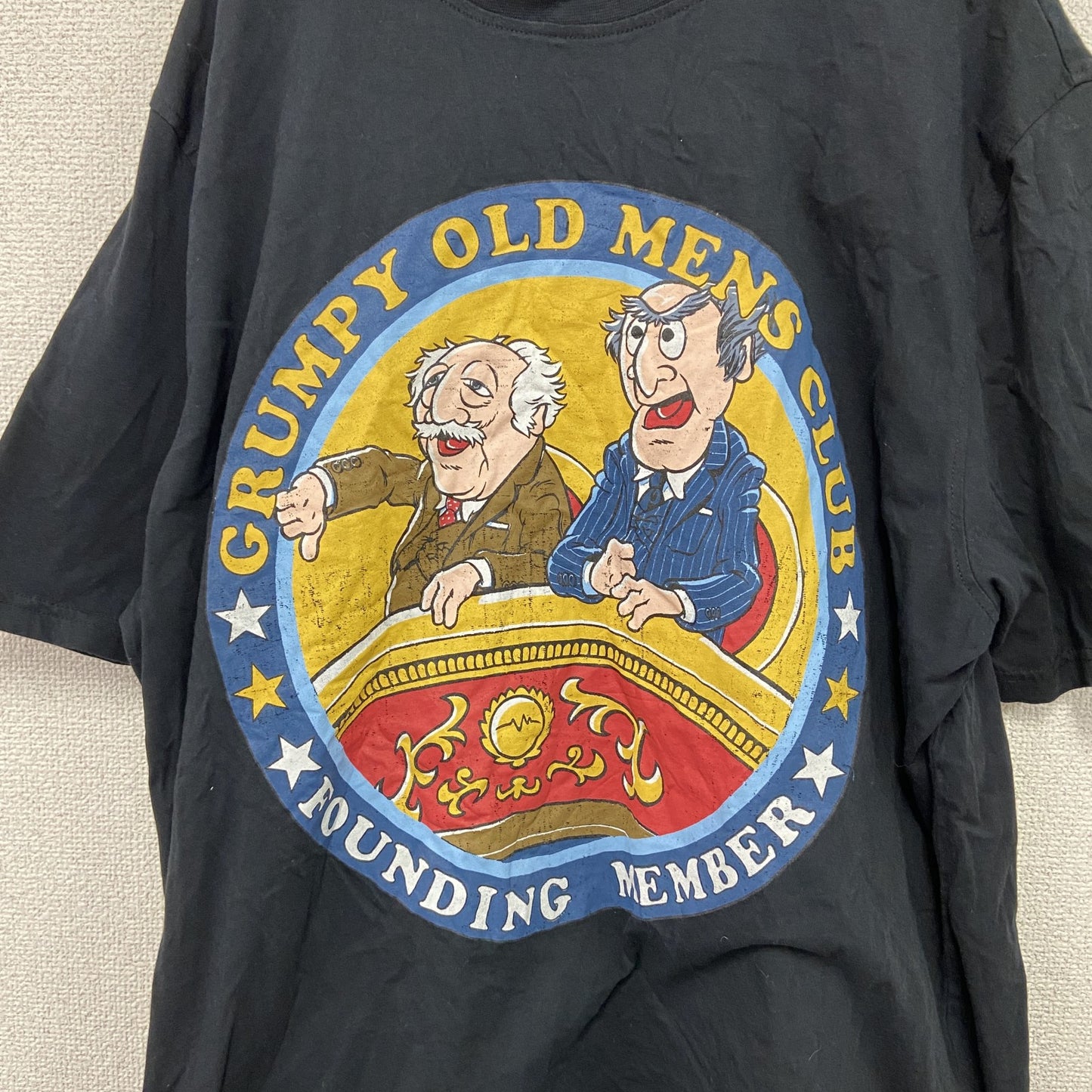 ザ・マペッツ　The Muppets　Disney　ディズニー　半袖プリントTシャツ　黒　ブラック