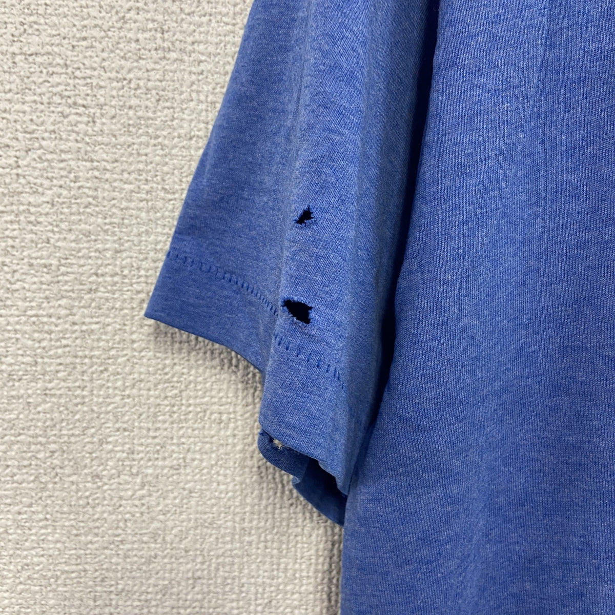 SCREEN STARS　スクリーンスターズ　半袖プリントTシャツ　シングルステッチ　青　ブルー　Lサイズ カットソー メンズ コットン 古着