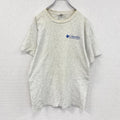 90s　Columbia　コロンビア　半袖Tシャツ　シングルステッチ　ヴィンテージ　霜降りグレー　Mサイズ　古着