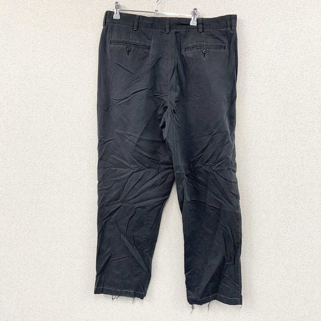 L.L.Bean　エルエルビーン　スラックス　ジップフライ　黒　ブラック　36サイズ　古着