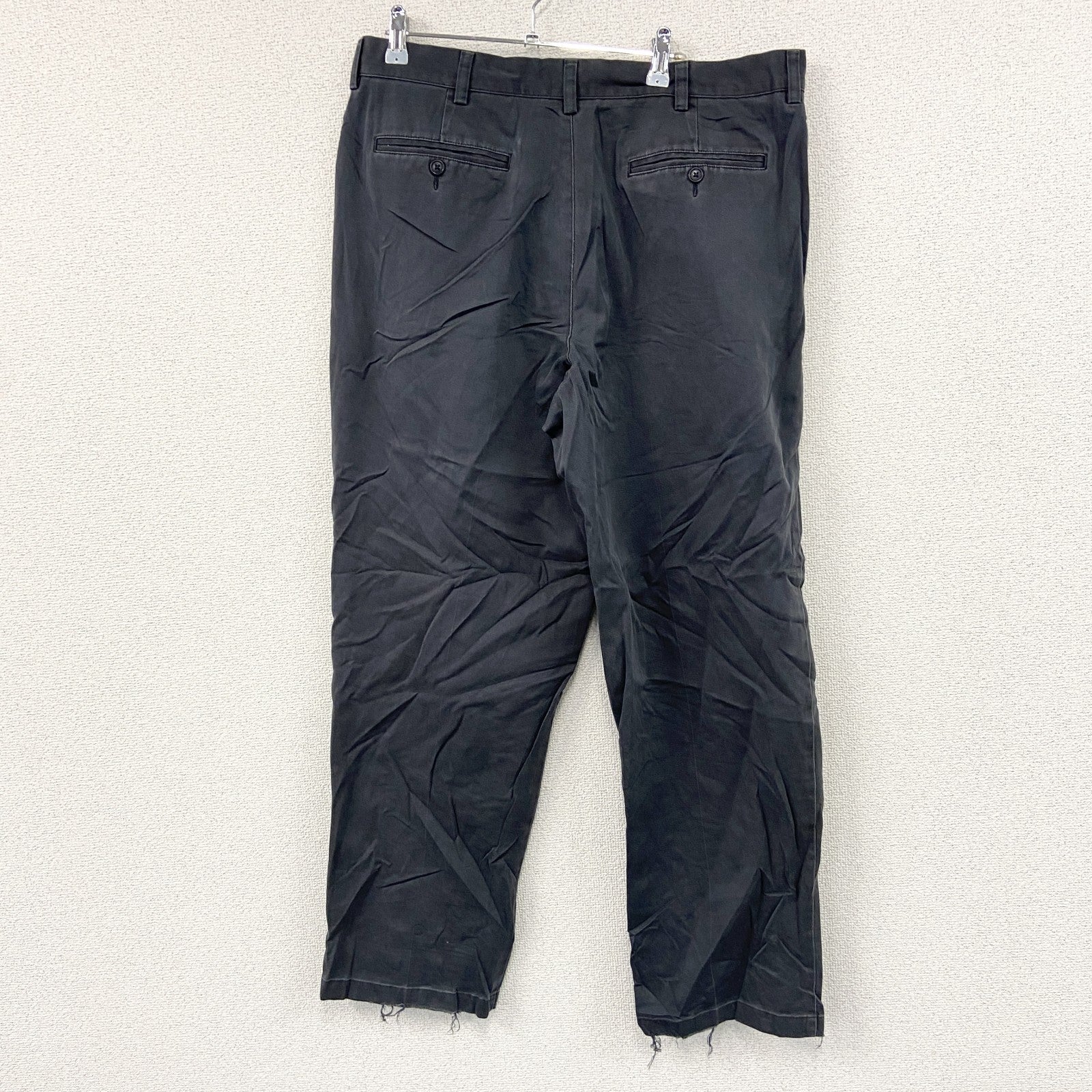 L.L.Bean　エルエルビーン　スラックス　ジップフライ　黒　ブラック　36サイズ　古着