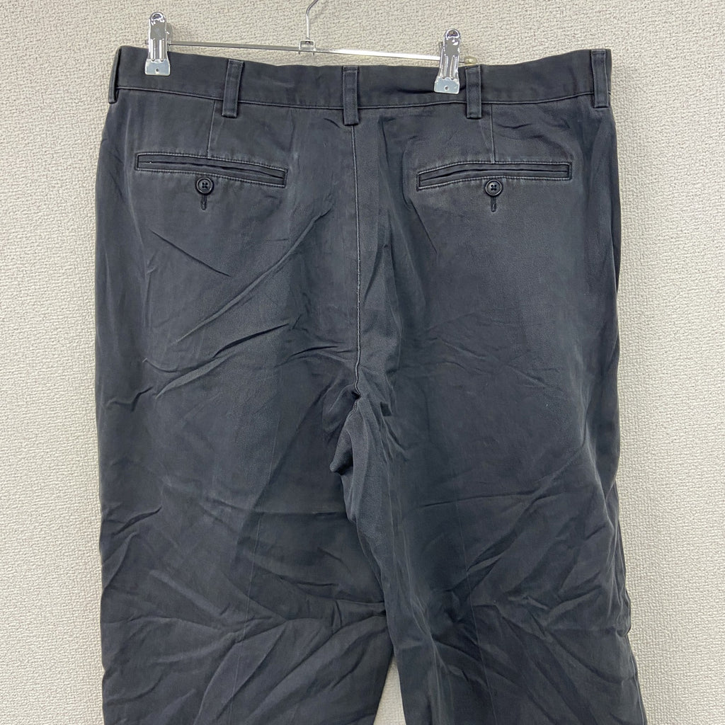 L.L.Bean　エルエルビーン　スラックス　ジップフライ　黒　ブラック　36サイズ　古着