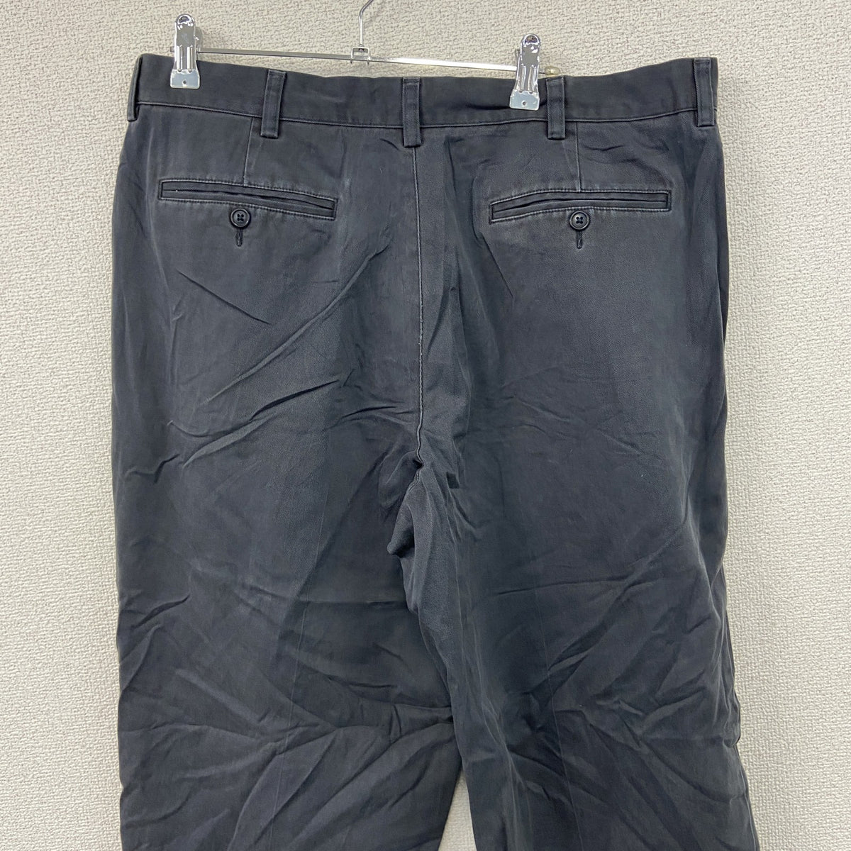 L.L.Bean　エルエルビーン　スラックス　ジップフライ　黒　ブラック　36サイズ　古着
