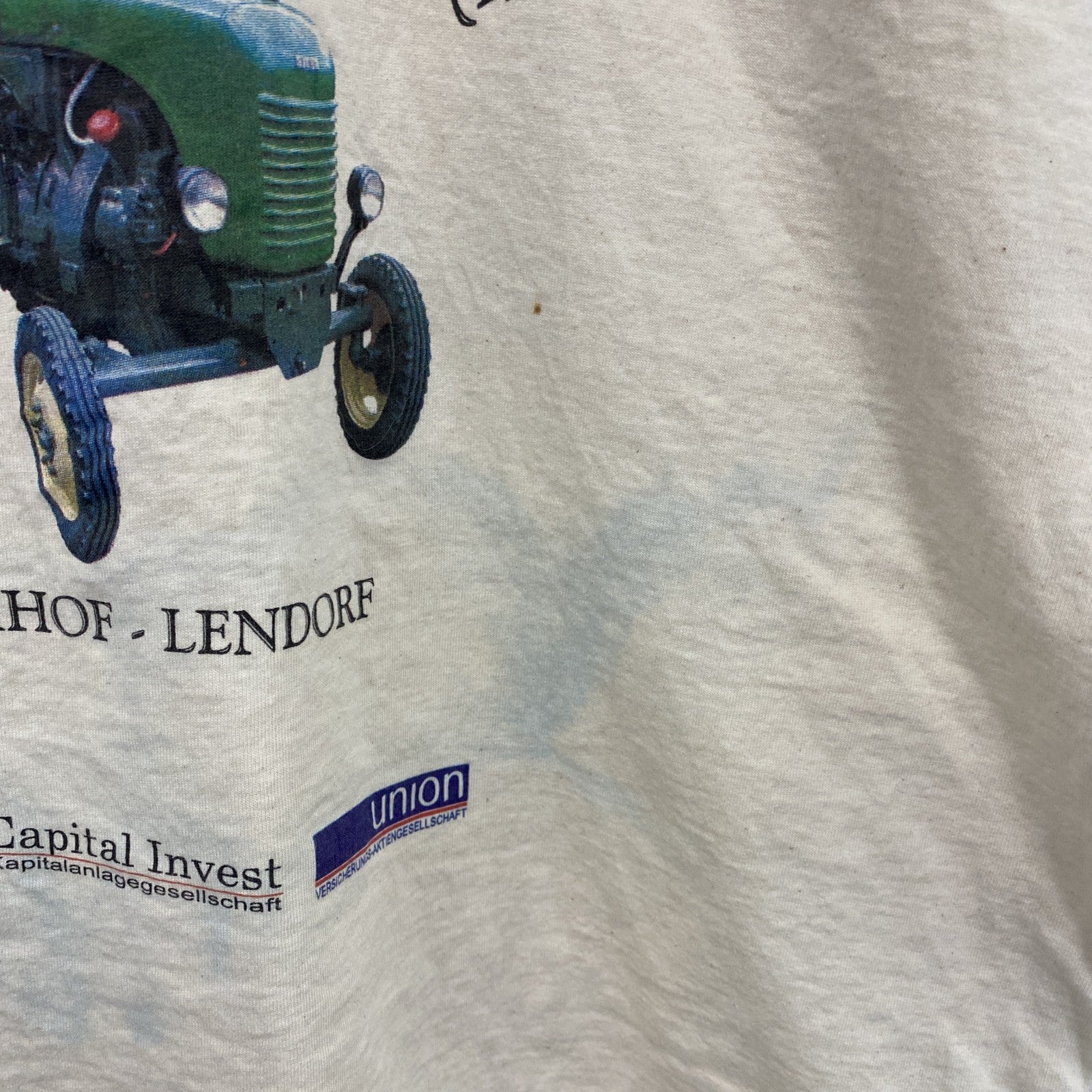 SCREEN STARS　半袖プリントTシャツ　TRAKTOREN　トラクター　白　ホワイト　XLサイズ　古着