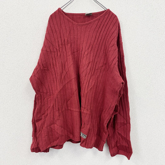 90s　LEVI’S　U.S.A．リーバイス　ウールニットセーター　赤　XLサイズ
