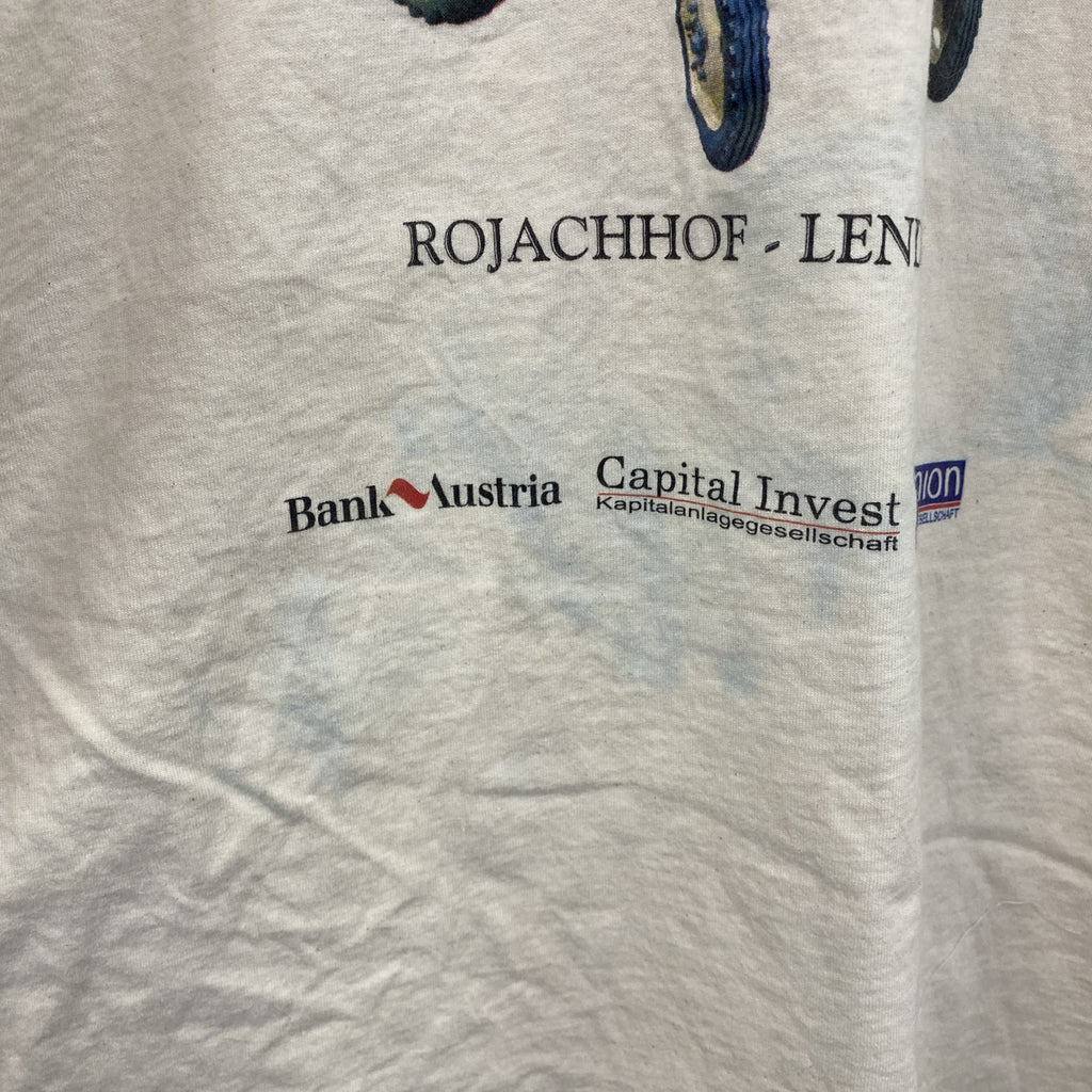 SCREEN STARS　半袖プリントTシャツ　TRAKTOREN　トラクター　白　ホワイト　XLサイズ　古着