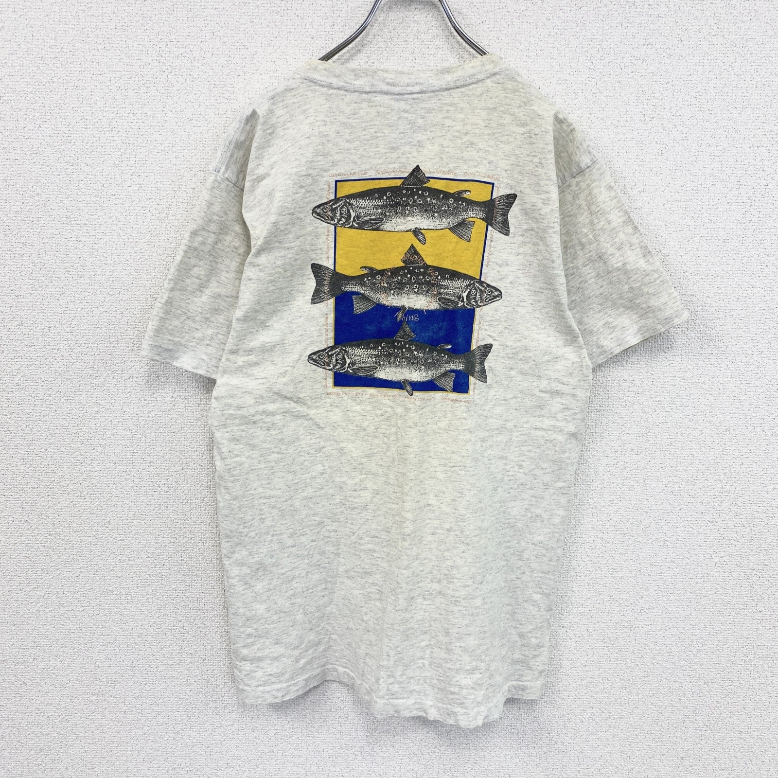 90s　Columbia　コロンビア　半袖Tシャツ　シングルステッチ　ヴィンテージ　霜降りグレー　Mサイズ　古着