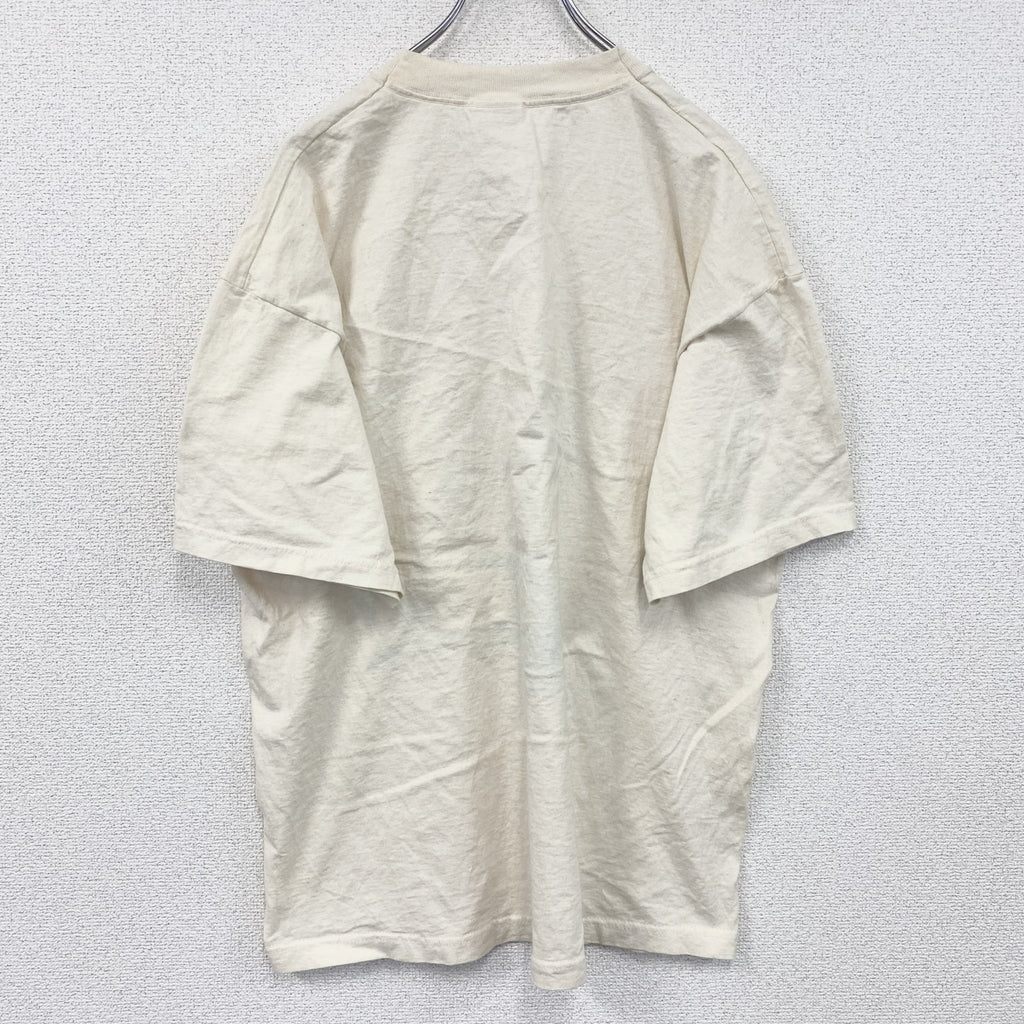 SCREEN STARS　半袖プリントTシャツ　TRAKTOREN　トラクター　白　ホワイト　XLサイズ　古着