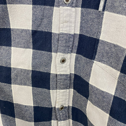 Levi's　リーバイス　Silver Tab　長袖シャツ　ブロックチェック　青　ブルー　白　ホワイト　XLサイズ