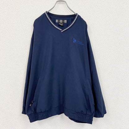 00s　NIKE GOLF　ナイキゴルフ　プルオーバージャケット　ヴィンテージ　紺　ネイビー　XLサイズ　