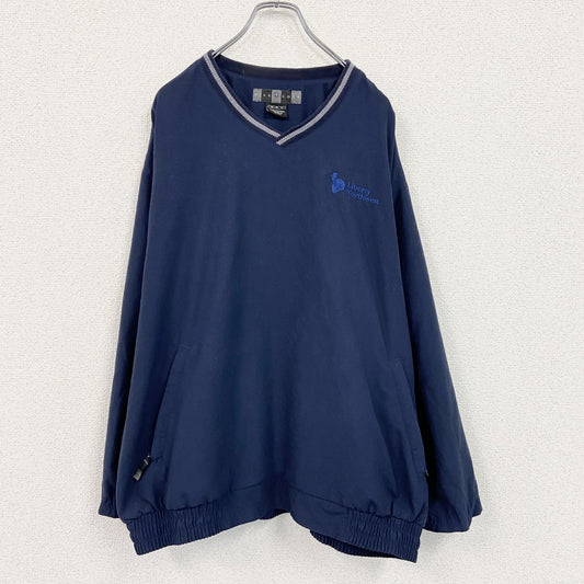 00s　NIKE GOLF　ナイキゴルフ　プルオーバージャケット　ヴィンテージ　紺　ネイビー　XLサイズ　