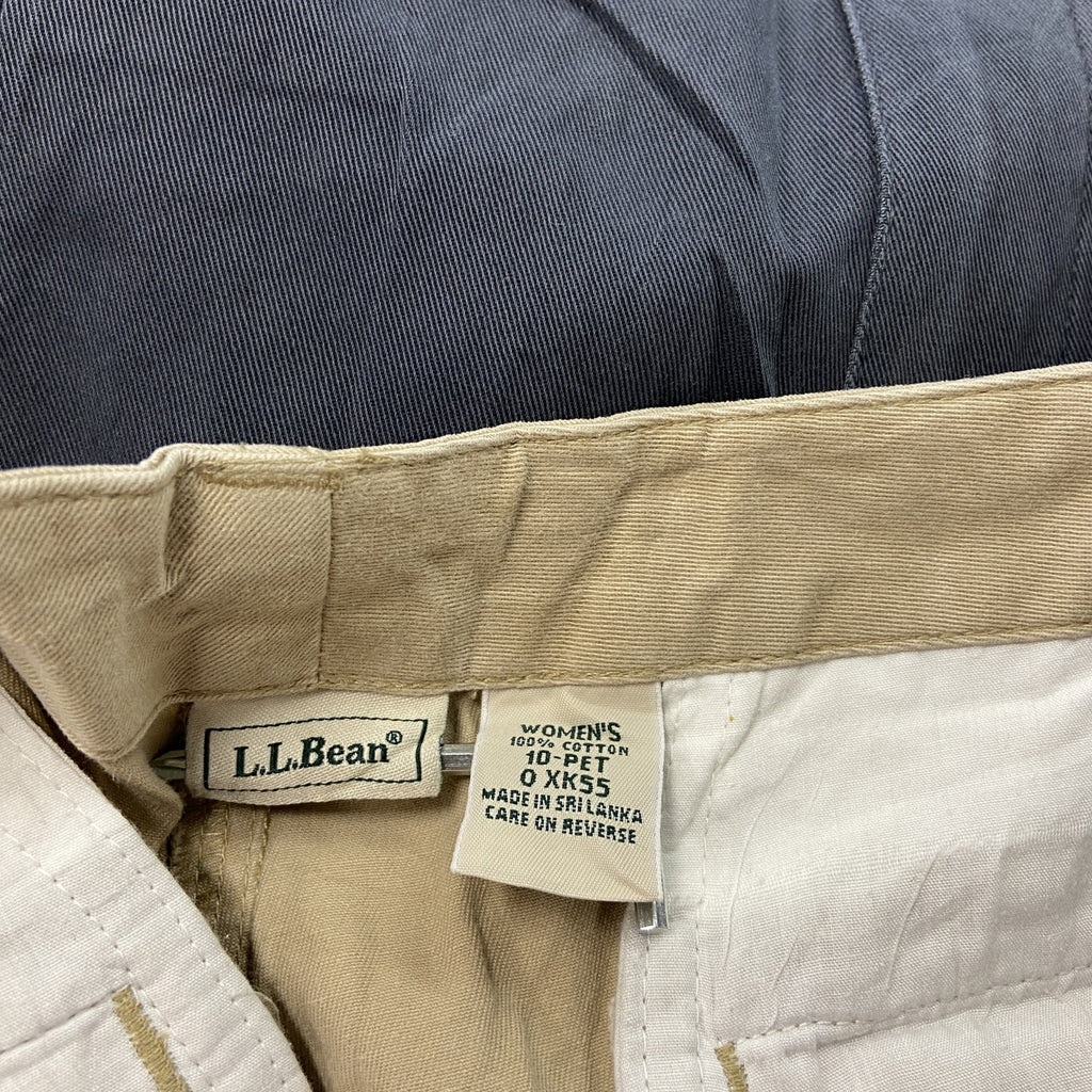 L.L.Bean　エルエルビーン　チノパンツ　ジップフライ　ベージュ　10PETサイズ　古着