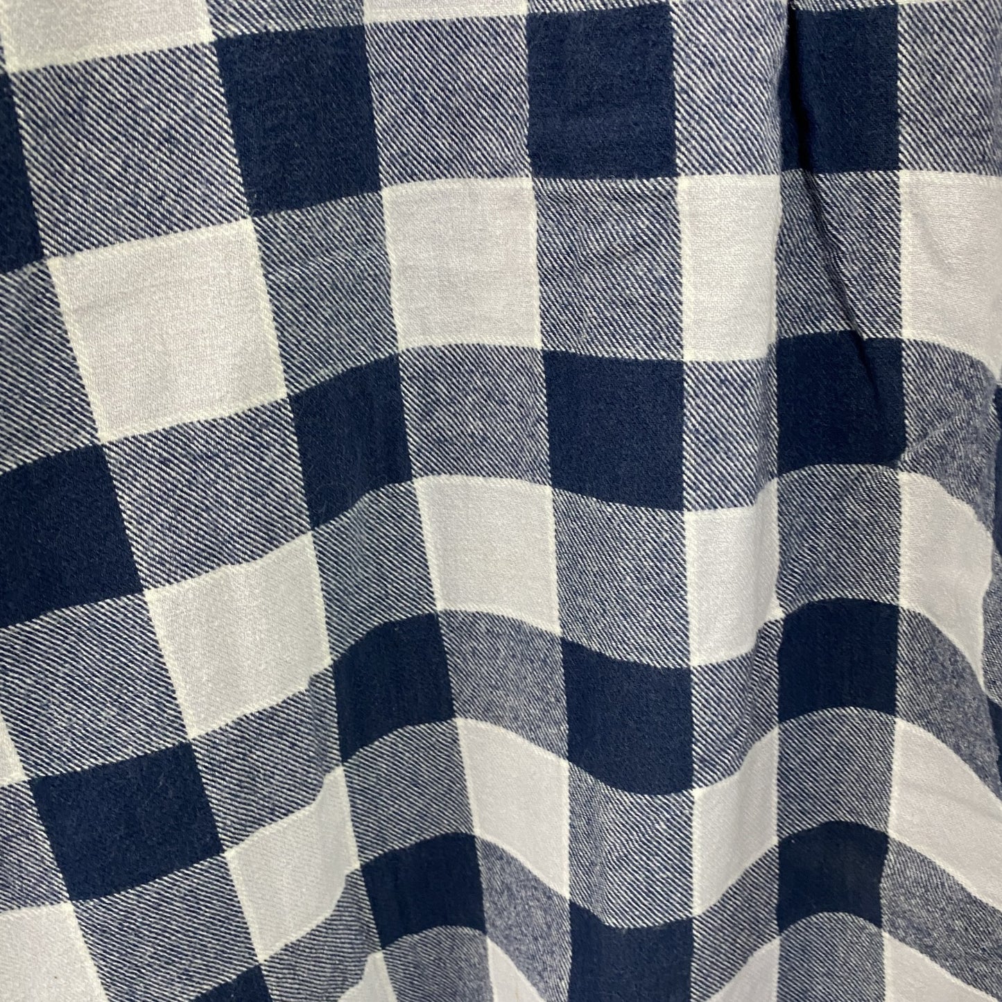 Levi's　リーバイス　Silver Tab　長袖シャツ　ブロックチェック　青　ブルー　白　ホワイト　XLサイズ