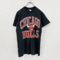 80s～　Stedman　ステッドマン　NBA　シカゴブルズ　半袖Tシャツ　シングルステッチ　黒　ブラック　Mサイズ　　ヴィンテージ　古着