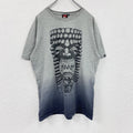 QUIKSILVER　クイックシルバー　半袖プリントTシャツ　灰色　グレー　Mサイズ　古着