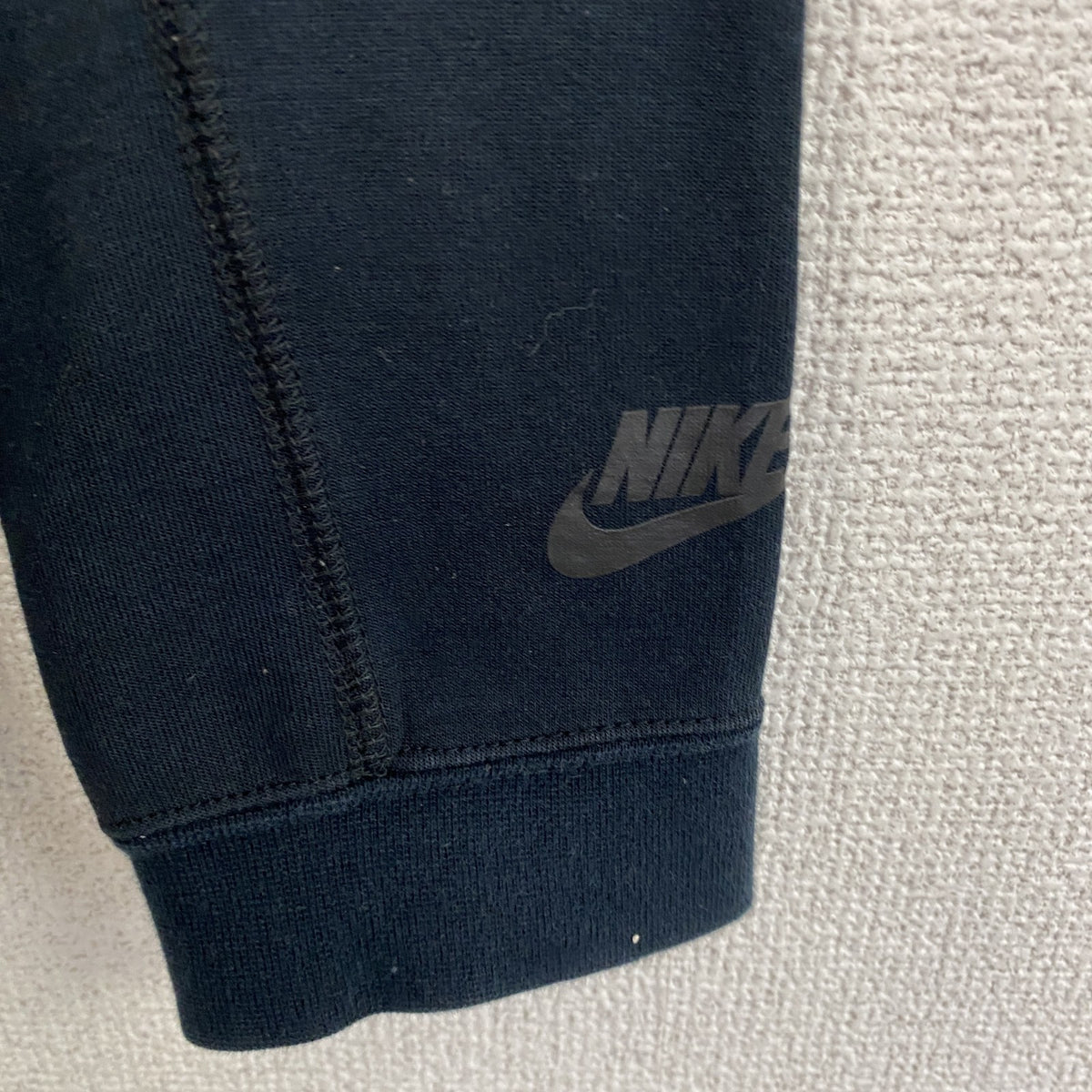 NIKE　ナイキ　フルジップパーカー/フーディー　ハイネック　スウッシュ　黒　ブラック　Lサイズ　古着