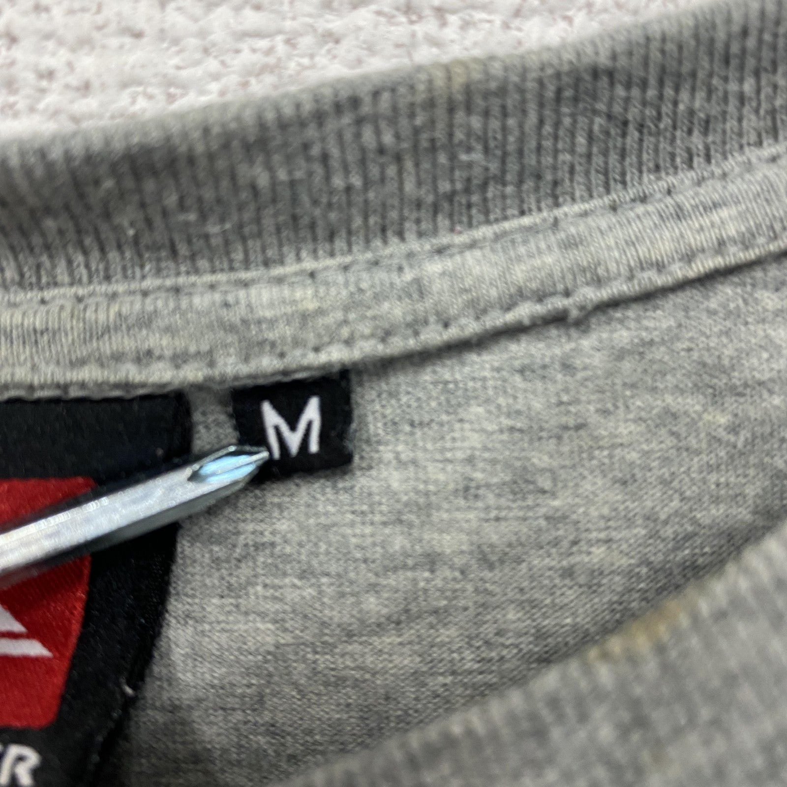 QUIKSILVER　クイックシルバー　半袖プリントTシャツ　灰色　グレー　Mサイズ　古着