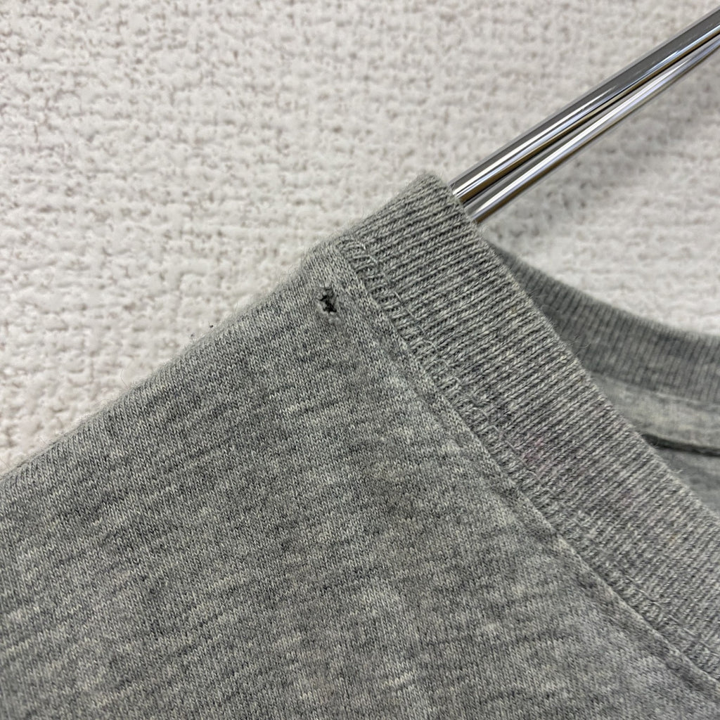 QUIKSILVER　クイックシルバー　半袖プリントTシャツ　灰色　グレー　Mサイズ　古着