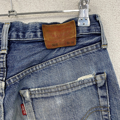 Levi’s　リーバイス　503B　ダメージデニムパンツ/ジーンズ　ボタンフライ　縦落ち　インディゴ　W30サイズ