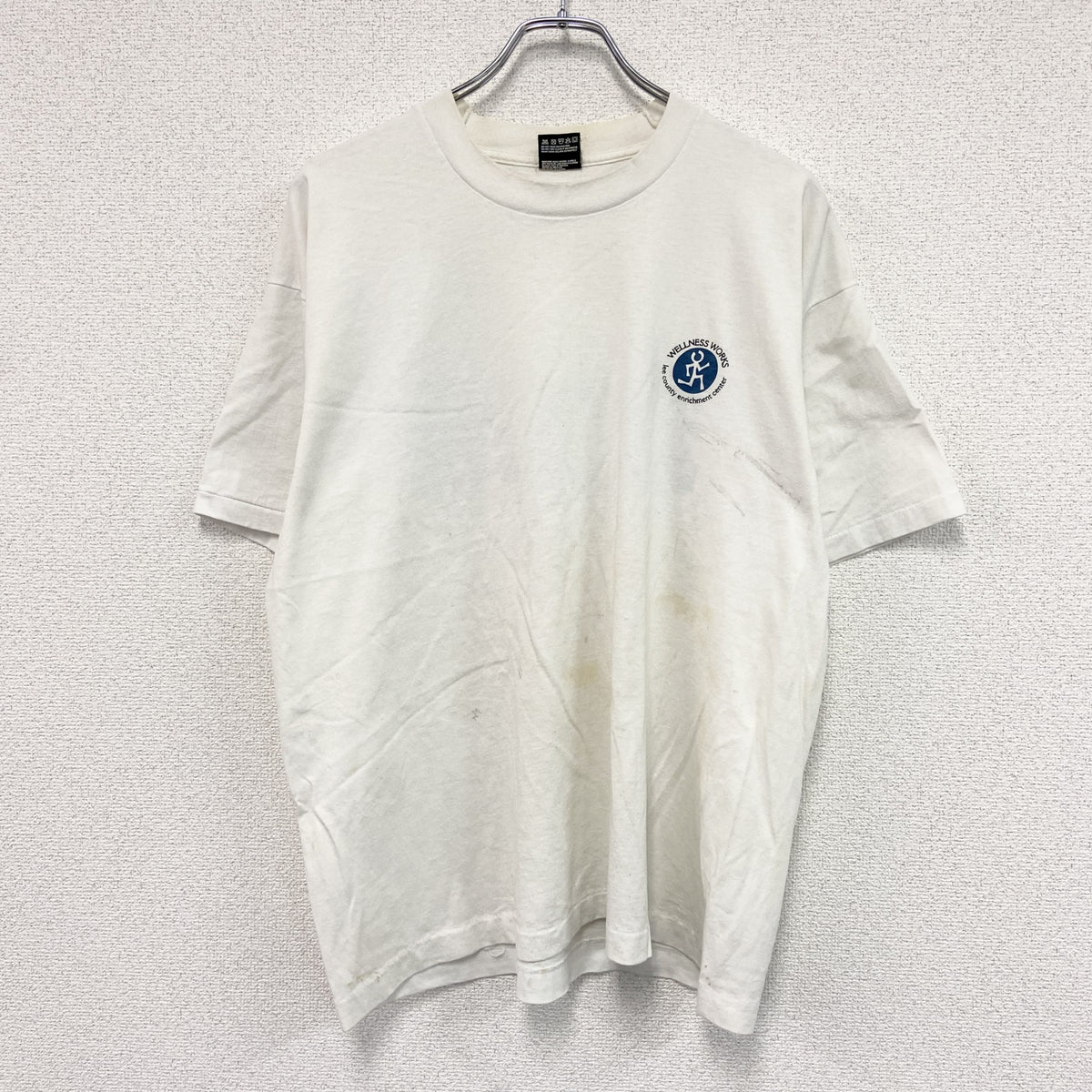 FRUIT OF THE LOOM　フルーツオブザルーム　半袖プリントTシャツ　シングルステッチ　白　ホワイト　XLサイズ カットソー メンズ コットン 古着