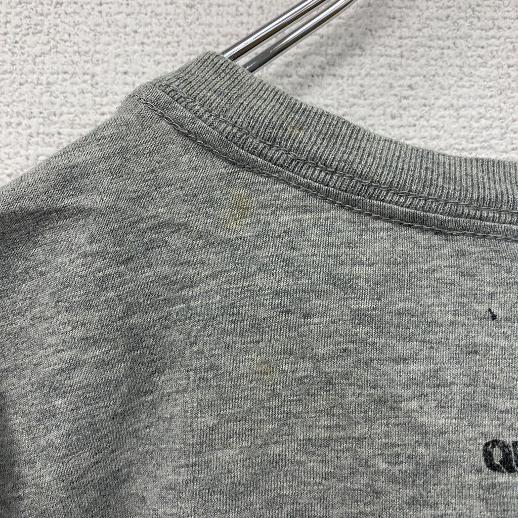QUIKSILVER　クイックシルバー　半袖プリントTシャツ　灰色　グレー　Mサイズ　古着