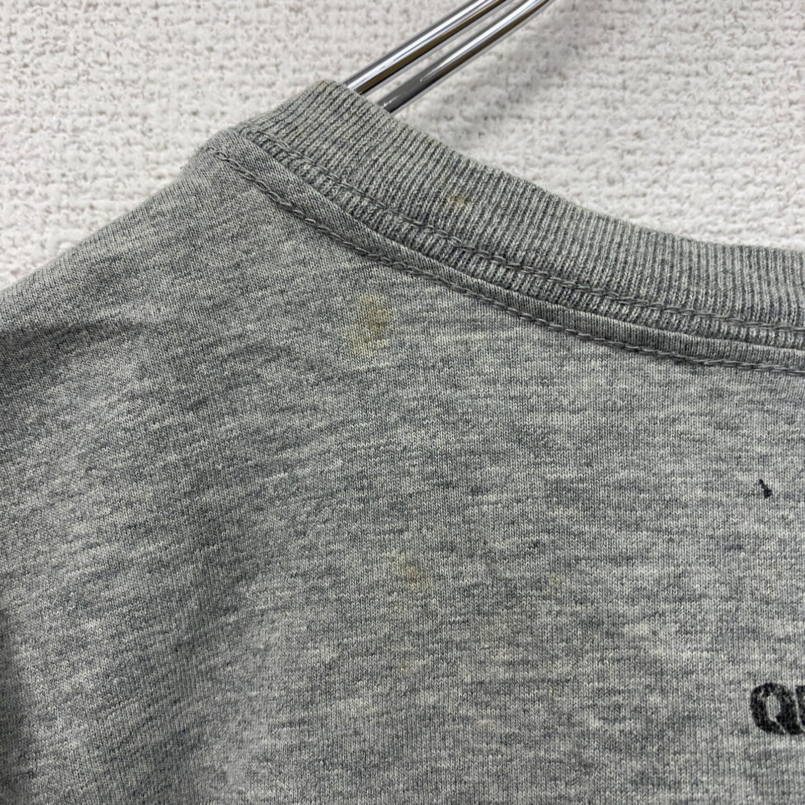 QUIKSILVER　クイックシルバー　半袖プリントTシャツ　灰色　グレー　Mサイズ　古着