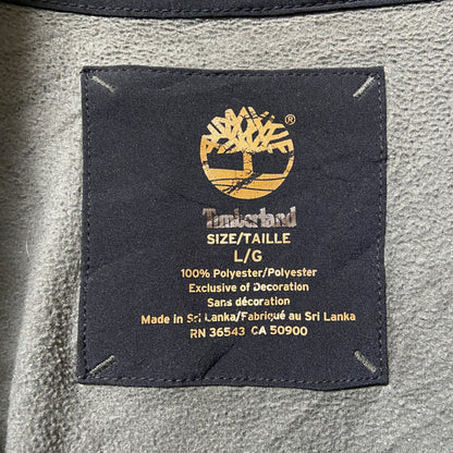 古着 used　Timberland ティンバーランド　長袖ハーフジップフリースジャケット　ワンポイントロゴ刺繍　Lサイズ