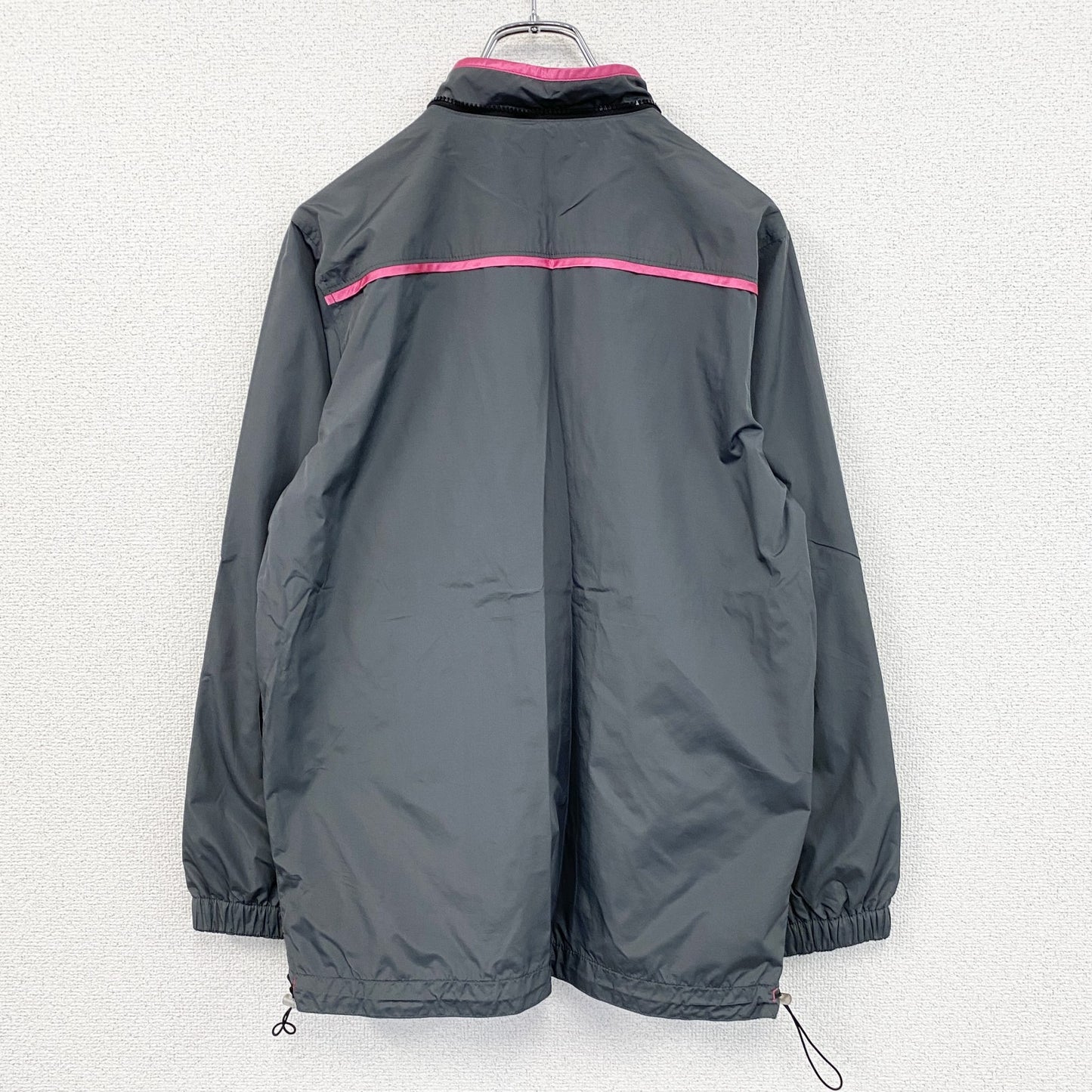 ALGON QUINS　アルゴンキン　フルジップジャケット　灰色　グレー　ピンク