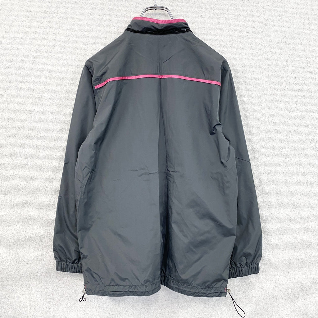 ALGON QUINS　アルゴンキン　フルジップジャケット　灰色　グレー　ピンク　古着