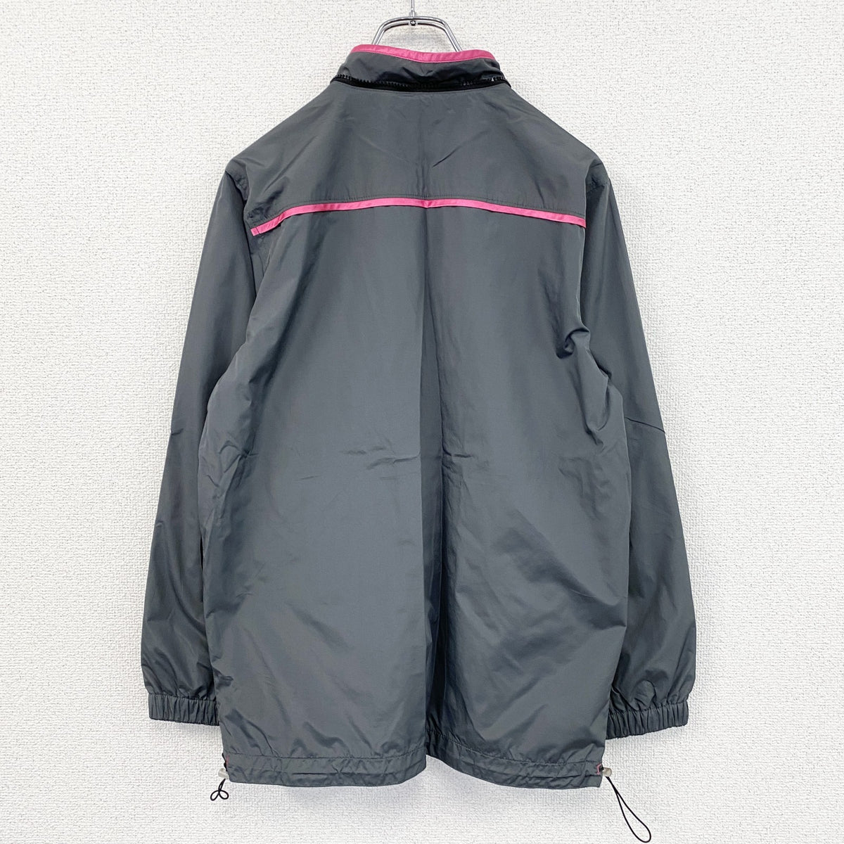 ALGON QUINS　アルゴンキン　フルジップジャケット　灰色　グレー　ピンク　古着