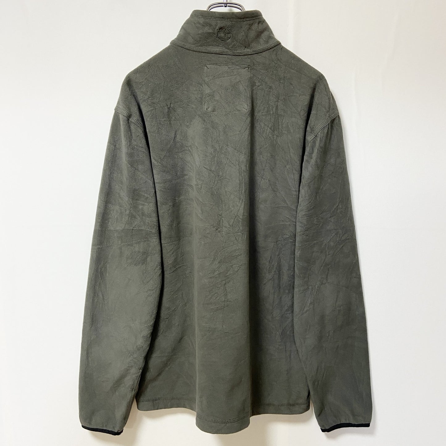 古着 used　Timberland ティンバーランド　長袖ハーフジップフリースジャケット　ワンポイントロゴ刺繍　Lサイズ