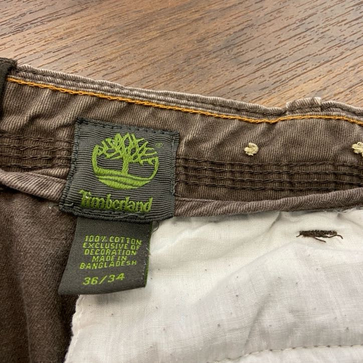 Timberland　ティンバーランド　カーゴパンツ　ジップフライ　茶色　ブラウン　36サイズ　古着