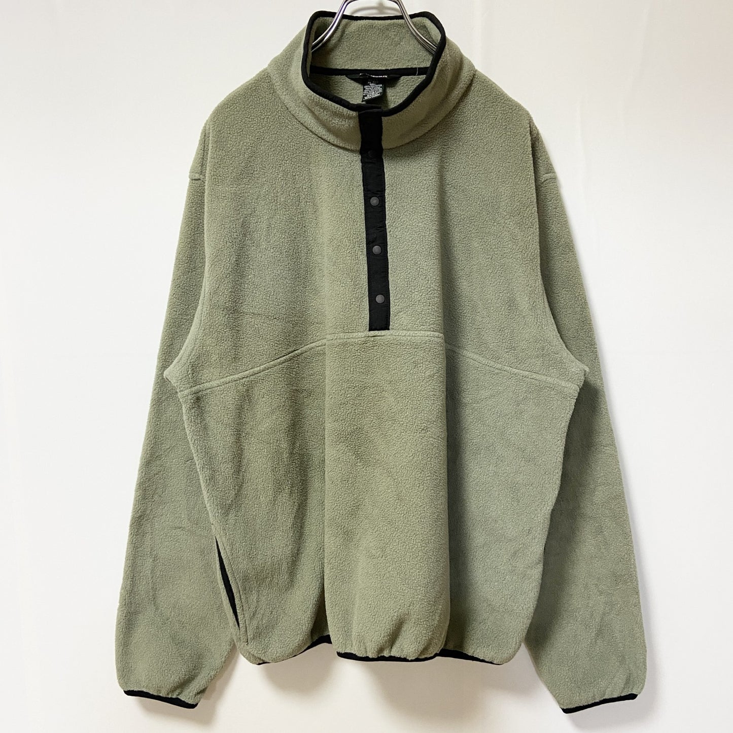 古着 used　L.L.Bean　エルエルビーン　長袖フリースジャケット　プルオーバー　ハーフボタン　ビッグシルエット　XLサイズ