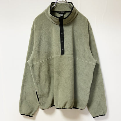 古着 used　L.L.Bean　エルエルビーン　長袖フリースジャケット　プルオーバー　ハーフボタン　ビッグシルエット　XLサイズ