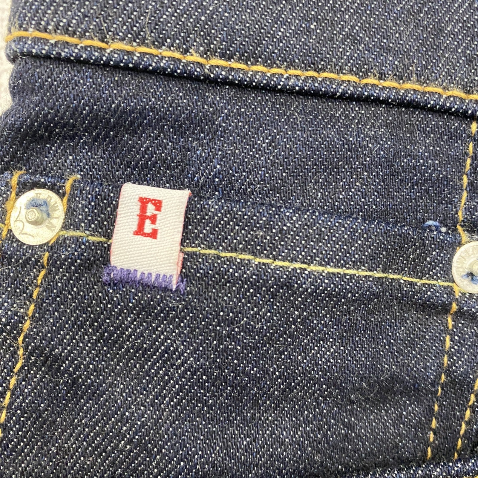 EDWIN　エドウィン　デニムパンツ/ジーンズ　ジップフライ　インディゴ　W31サイズ メンズ コットン ポリウレタン 古着