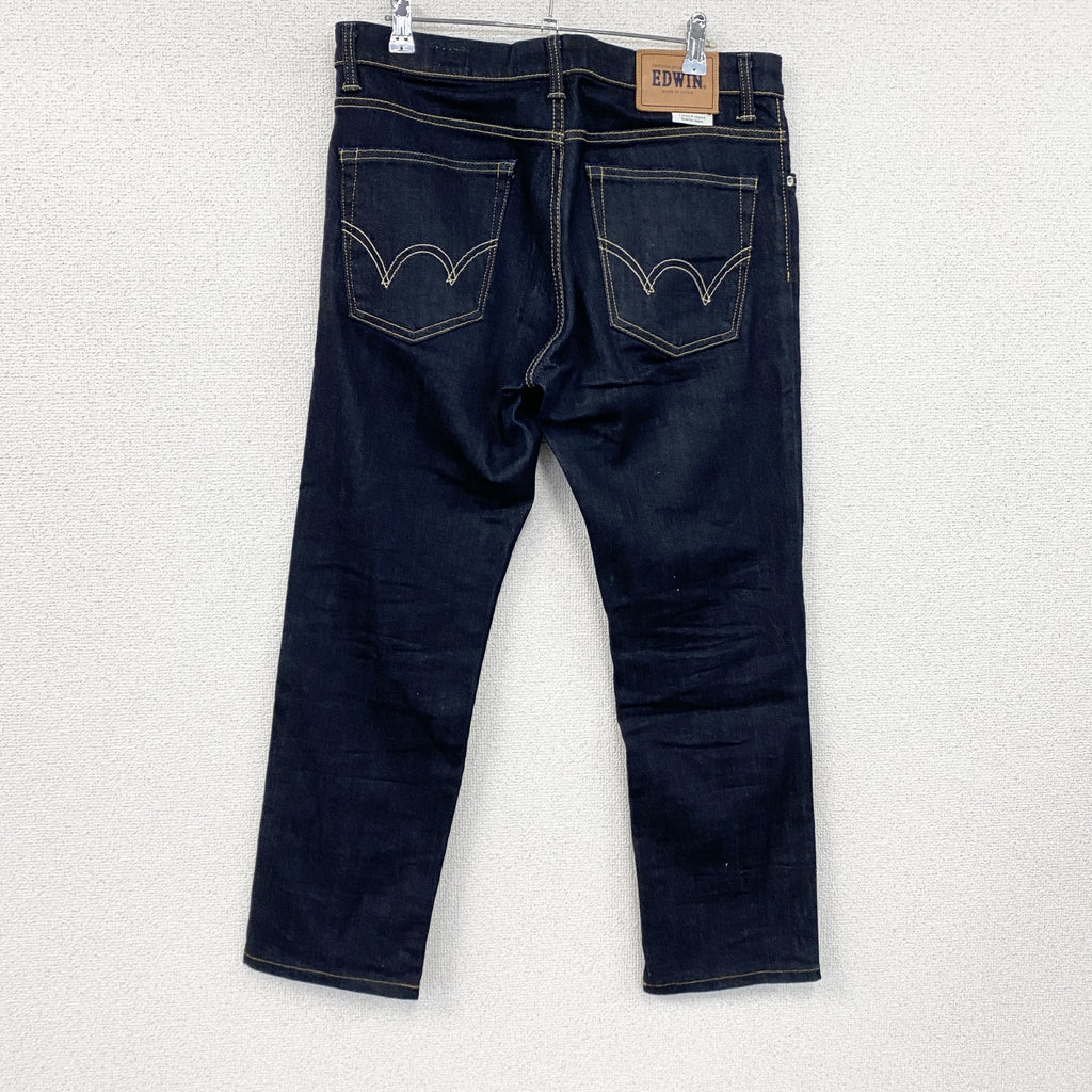 EDWIN　エドウィン　デニムパンツ/ジーンズ　ジップフライ　インディゴ　W31サイズ メンズ コットン ポリウレタン 古着