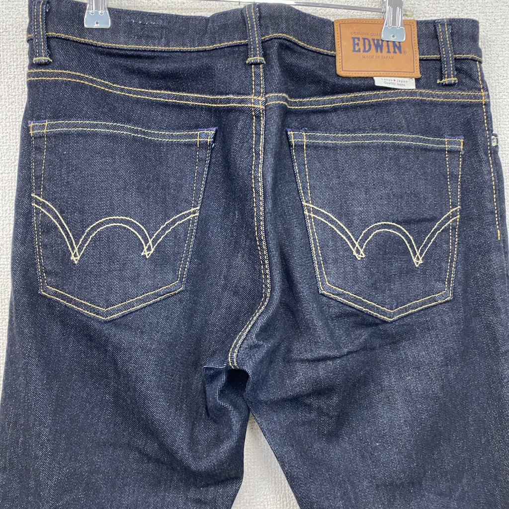 EDWIN　エドウィン　デニムパンツ/ジーンズ　ジップフライ　インディゴ　W31サイズ メンズ コットン ポリウレタン 古着