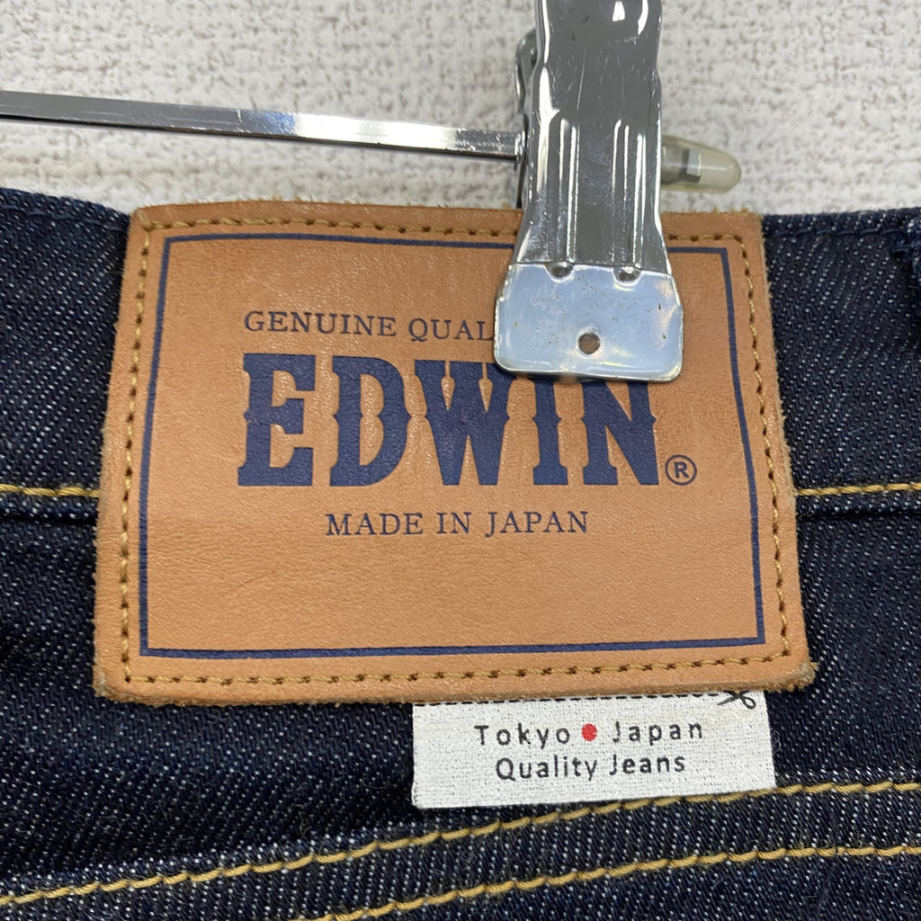 EDWIN　エドウィン　デニムパンツ/ジーンズ　ジップフライ　インディゴ　W31サイズ メンズ コットン ポリウレタン 古着