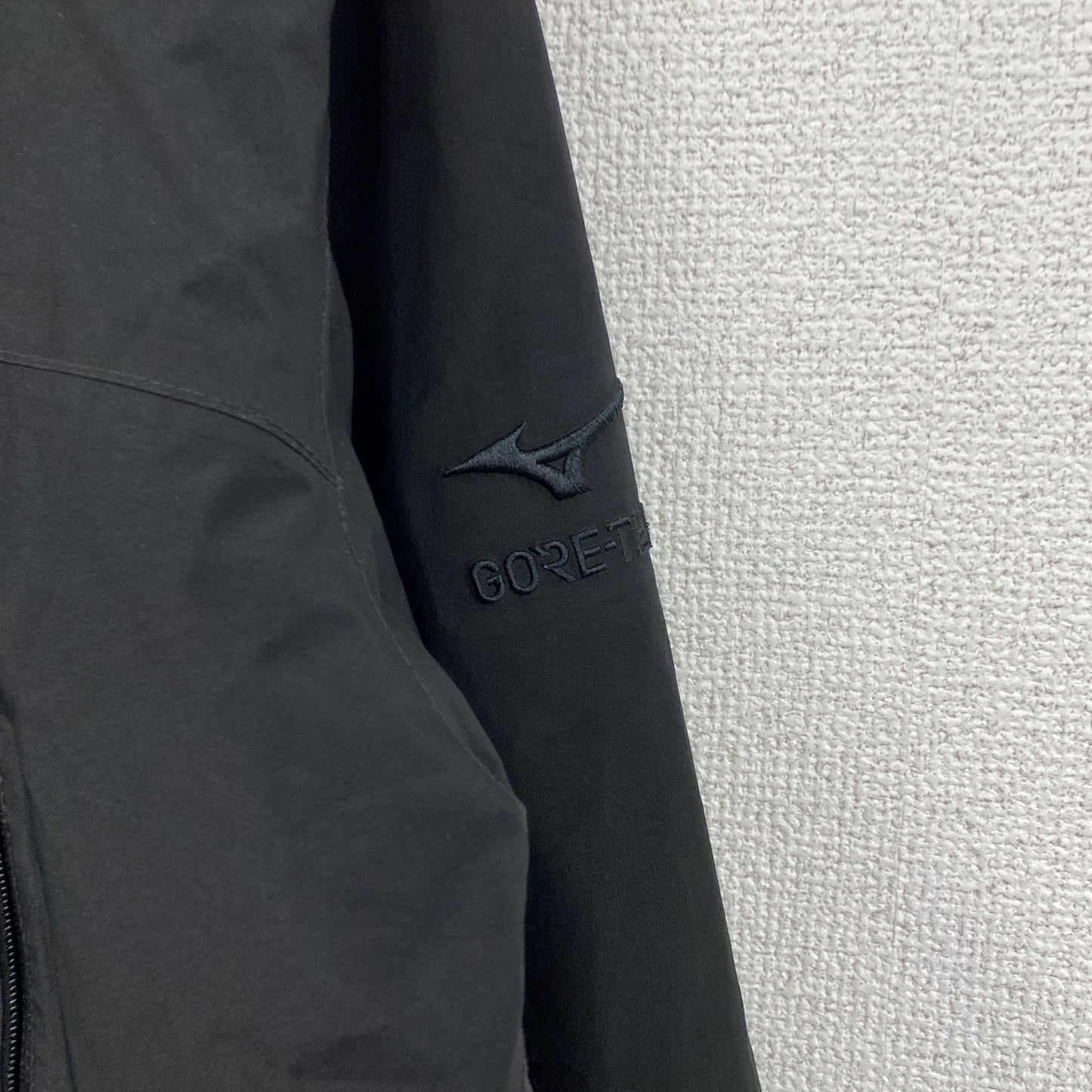 MIZUNO　ミズノ　GORE-TEX　レインジャケット　フルジップジャケット　黒　ブラック　Mサイズ